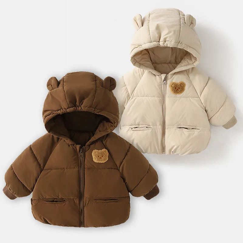 Boys Girls Warm Jacket Coats Children Hooded Outerwear Children Clothing Baby Outerwear