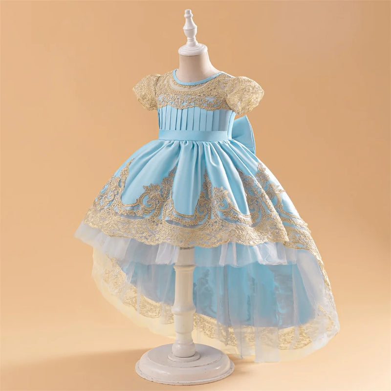 Formal Embroidery Party Dress For Girls Princess Dress Elegant Children