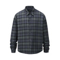 Plaid Winter Padded Jacket for Men and Women Lapel Baggy Casual