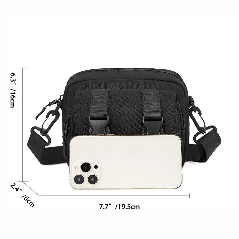 Crossbody Bag Capacity Versatile Small Phone Purse Casual Men Shoulder Bag