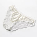 plain crepe satin underpants for girls love jacquard lace mulberry silk crotch briefs for women