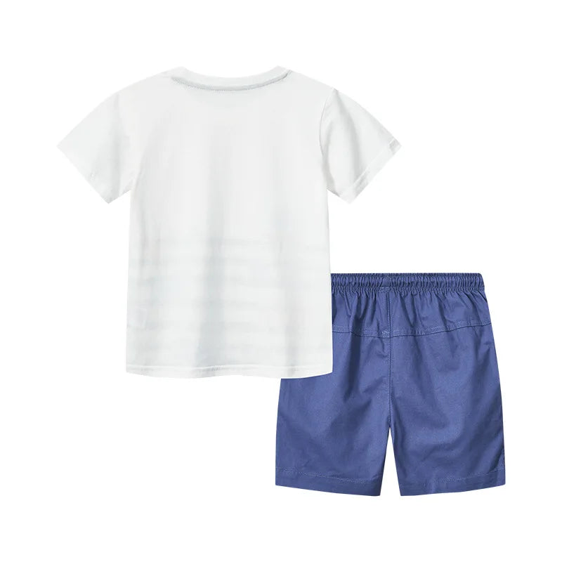 Toddler Boy Summer Clothes Casual Stripe T-shirt Shorts Baby Luxury Clothing Set