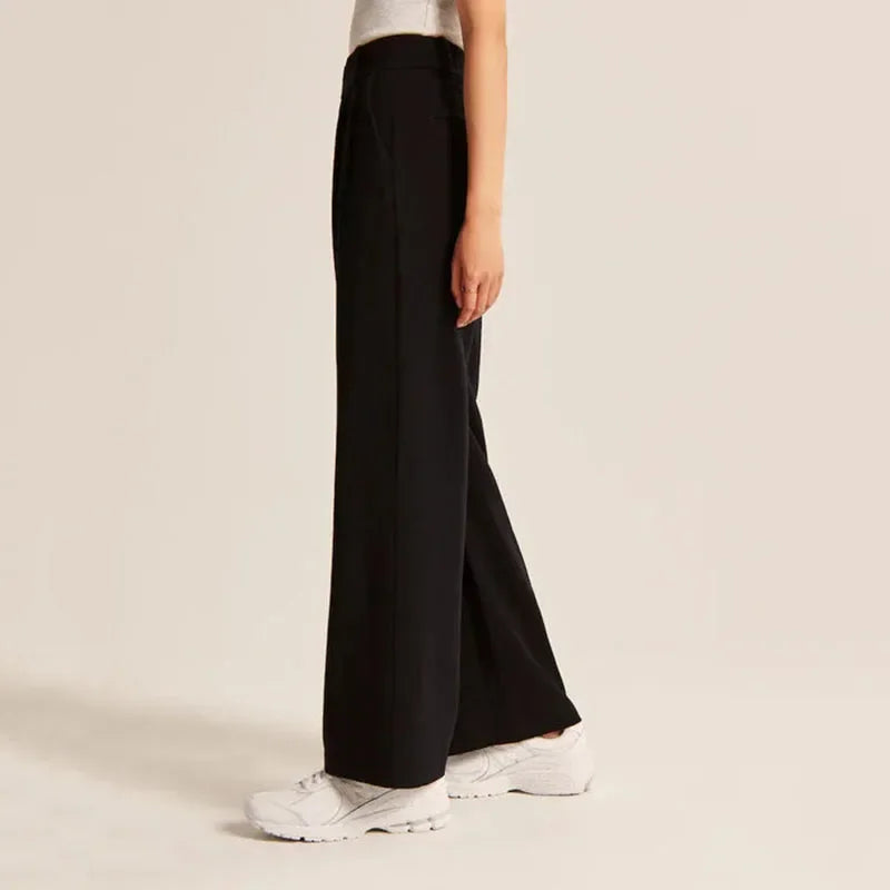 Wide Leg Pants Women Spring Summer Casual Loose Office Suitpants Ladies All-Match Straight Trousers