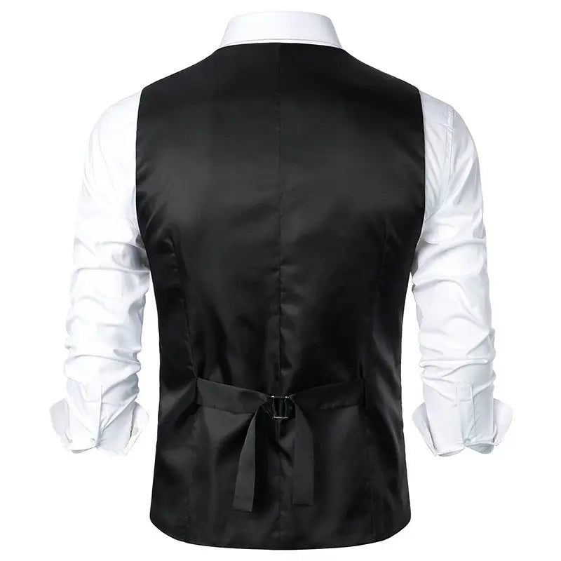 Formal Vest for Men Suits Wedding Waistcoat Vintage Striped Medieval M