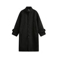 Woolen Coat Men Winter Streetwear Stand collar Single Breasted Outerwear Men