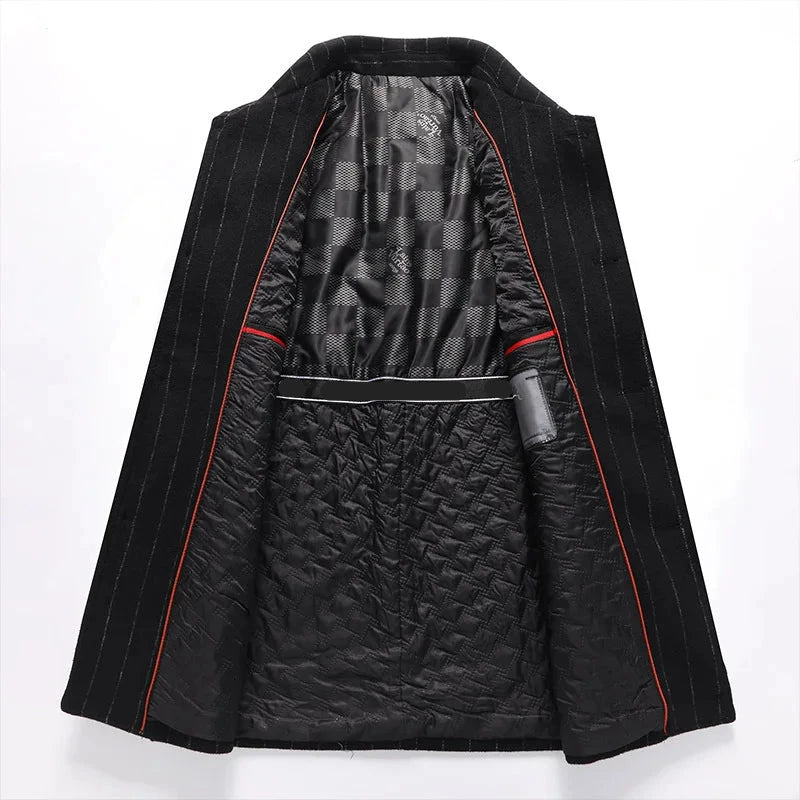 Winter quality wool thick trench coat men autumn men wool jackets Overcoat