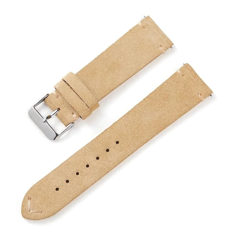 Soft Leather Watch Watch Straps Quick Release Bracelets Stainless Steel Buckle Watch Accessories