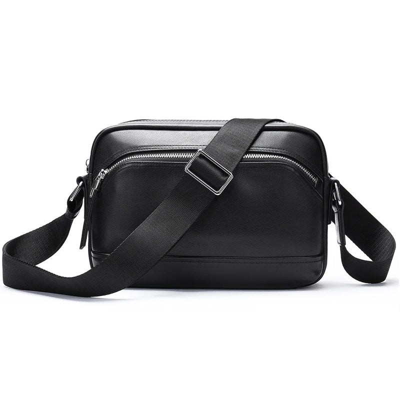 Leather Cross Men's Bag Top Layer Shoulder Bag Personality Shoulder Purses And Handbags