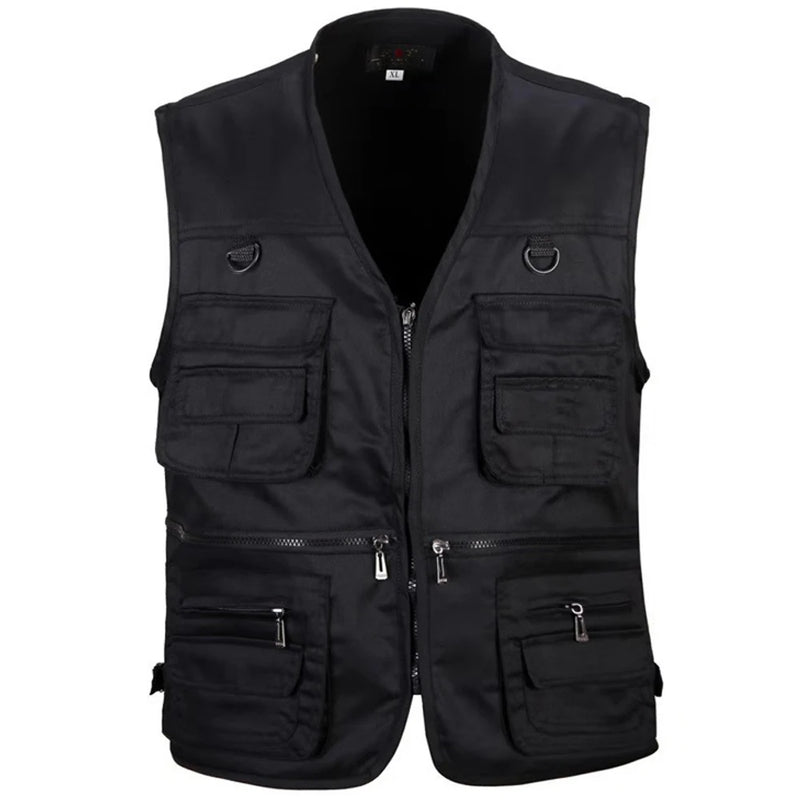 Summer Men Tactical Vest Waistcoat Outdoor Leisure Male Thin Cargo Jacket Vests