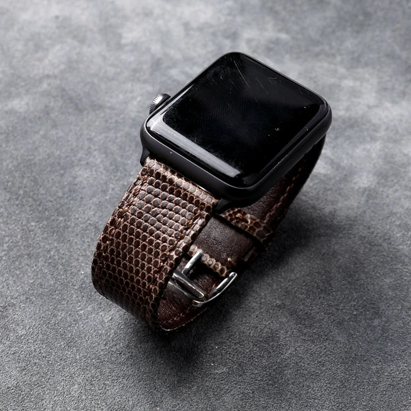 Handmade Fits Apple Watch 49MM 45MM 44MM 42MM 41MM Genuine Leather Ultrathin Soft Watchband