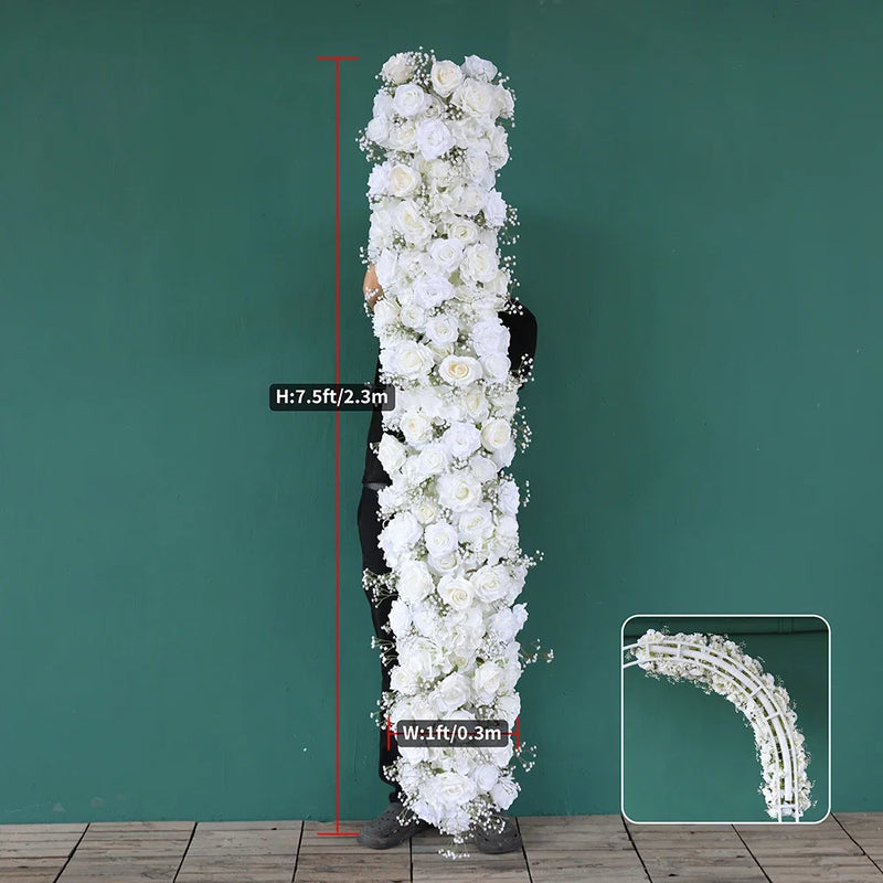 Flower Runner for Event Decorations Wedding Floor Gypsophila Flowers Customized