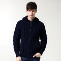 Winter Hooded Cardigans Men Autumn Causal  Knitted Sweater Couple Knitwears Men Clothing