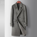 Autumn high quality wool long trench coat men male jackets overcoat