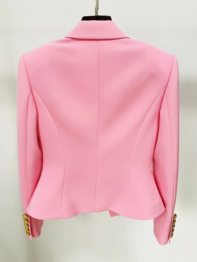 Women's Slim Fitting Single Button Lapel Blazer