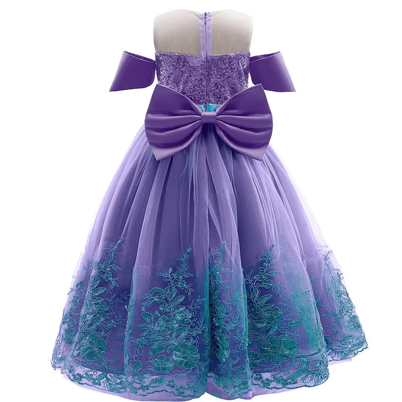 Kids Dress Summer Role Playing Costumes Lace Mesh Little Princess Dress