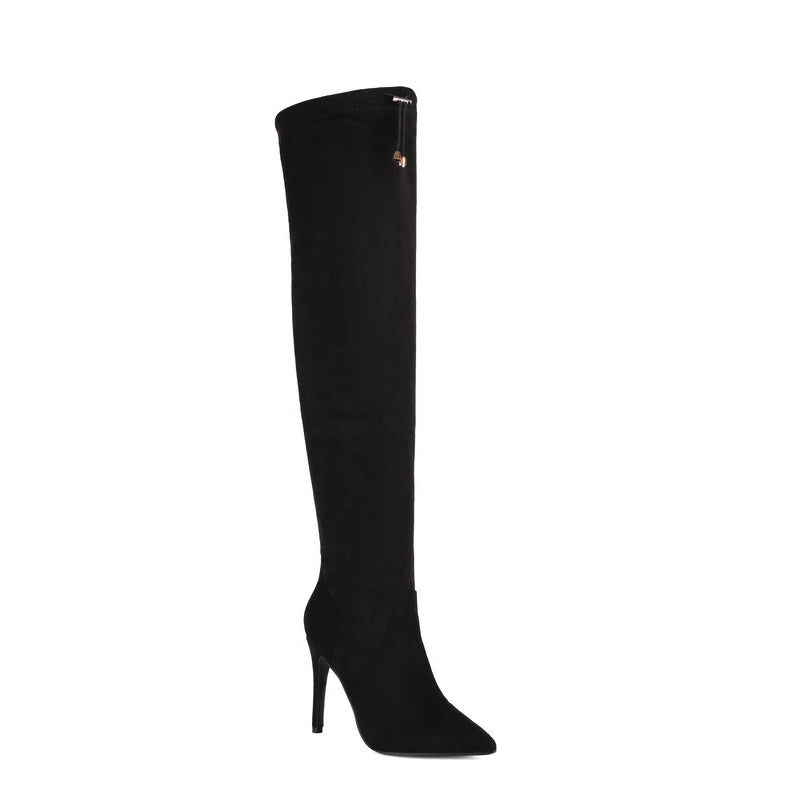 Boots Spike High Heels Zipper Women Shoes Over-the-knee Thigh Boot