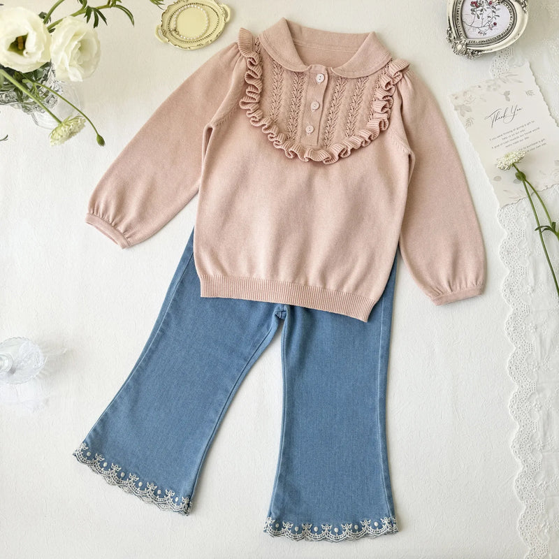 Girls Denim Pants Kids Jeans Children Clothes