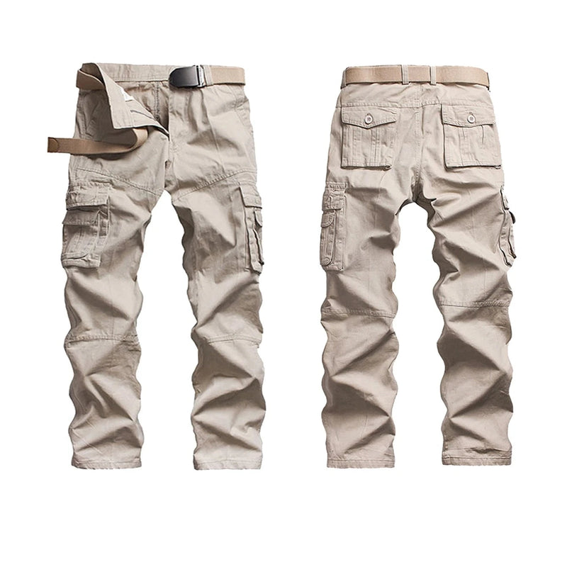 Pants for men with multiple pockets outdoor