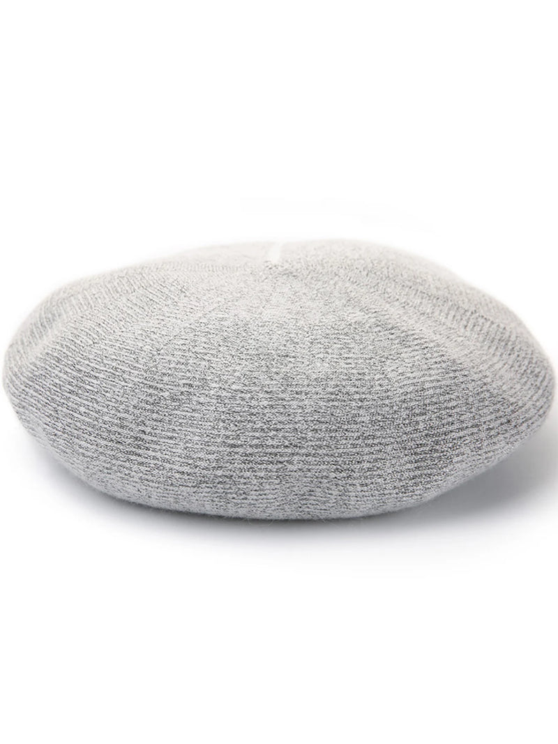 Solid Wool Cashmere Knitted Berets For Women Ladies Autumn Winter Elegant