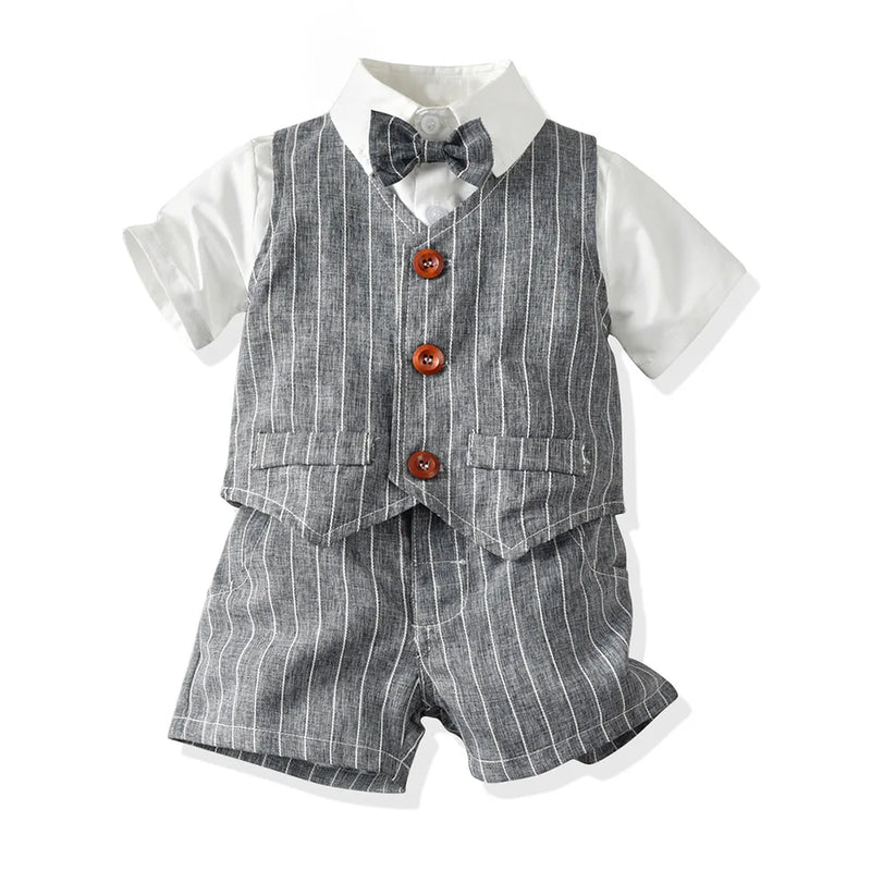 Baby Boy Cotton Clothes Set Summer Infant Toddler Child Suit Baby Clothes