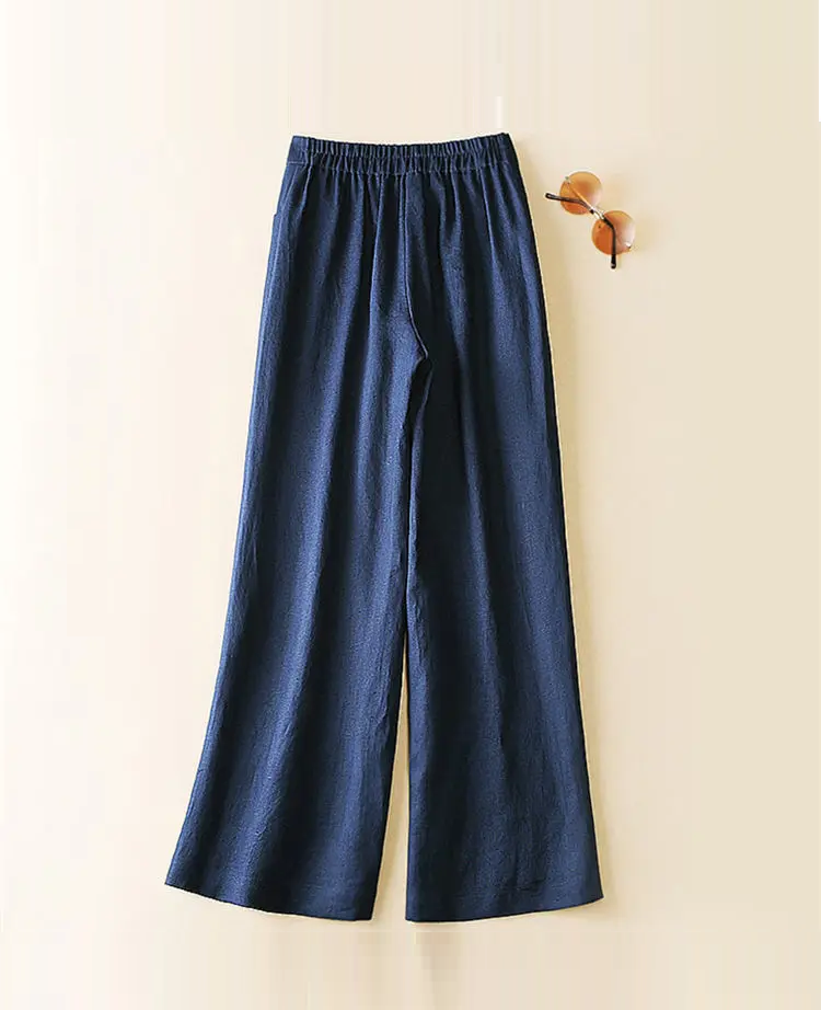 Pants Women Loose Ladies Linen Casual Trousers