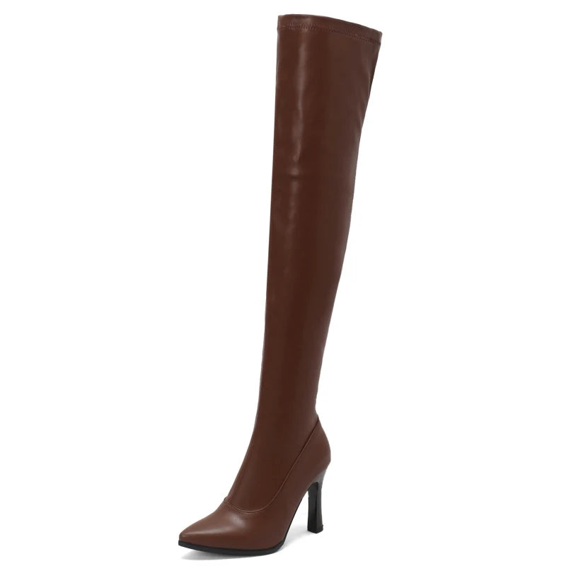 Boots Women Soft Stretch Slim Long Over the Knee Boot