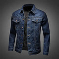 Denim Jackets Casual Slim Jeans Coat for Men Cargo Short Clothing Winter Outerwear