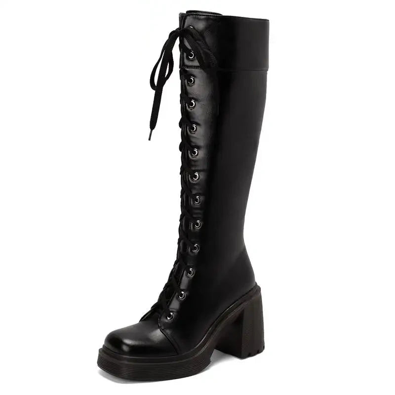 Women Knee High Boots Casual Warm Fur Winter Boot