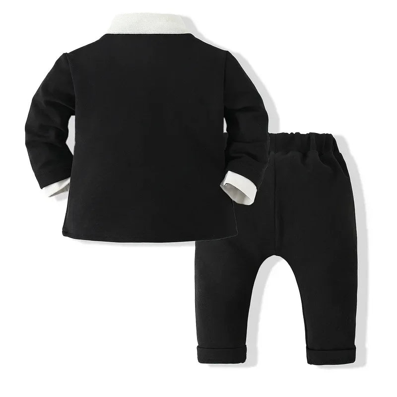 Children Clothing Gentlemen Dress Boys Suit Two-piece Set Kids Clothes for Boys Baby Boy Clothes Sets