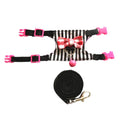 Hamster Small Pet Harness Rabbit Bowtie Striped Rope baby ferrets pet rats Bowknot Chest Strap