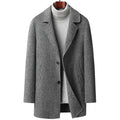 Detachable Inner Lining Wool Double-Sided Woolen Coat Men Winter