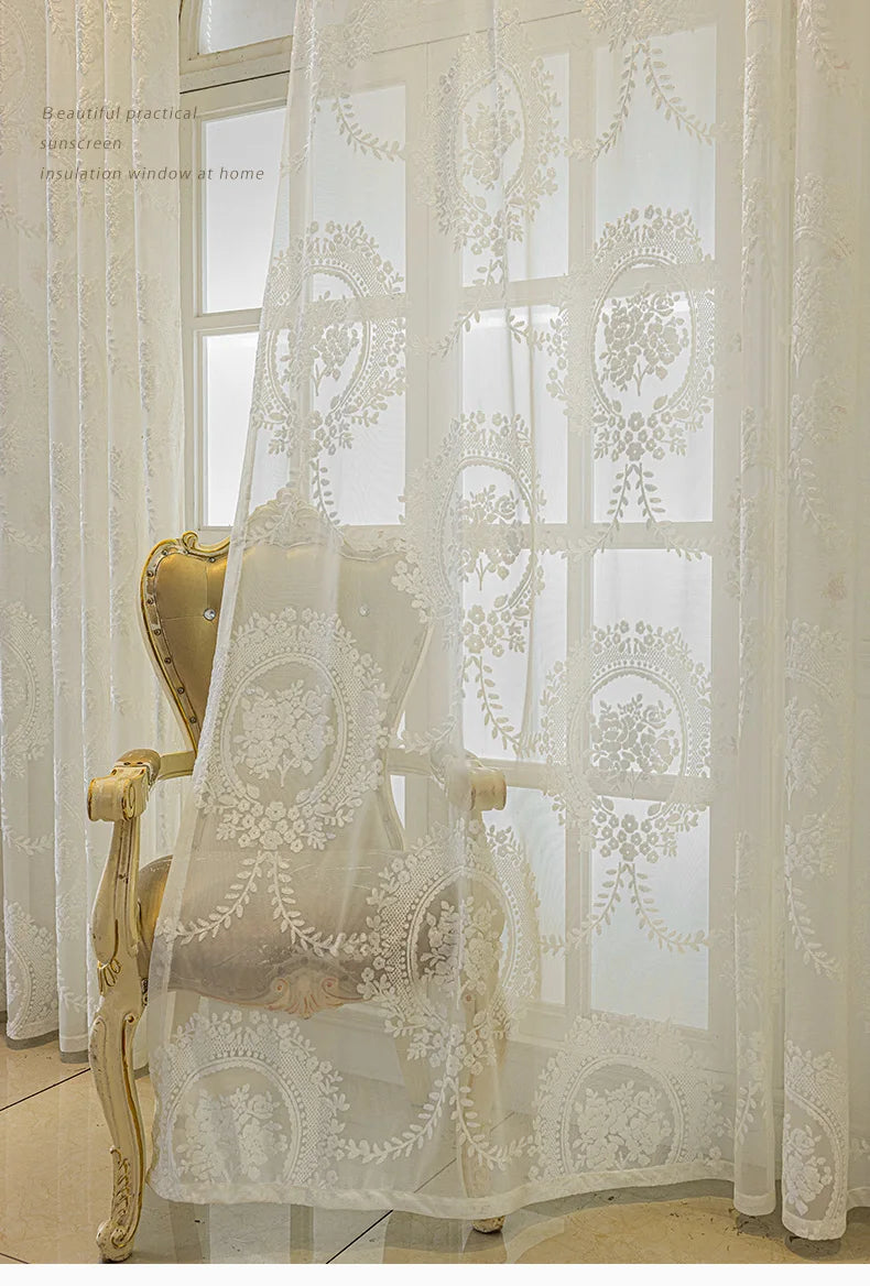 French Romantic Curtain Minimalist Curtain Luxury Decoration Curtains Bedroom Curtain