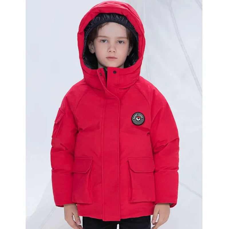 Coat Thicker Warm Hooded Down Jacket For Cold Winter Boys Girls