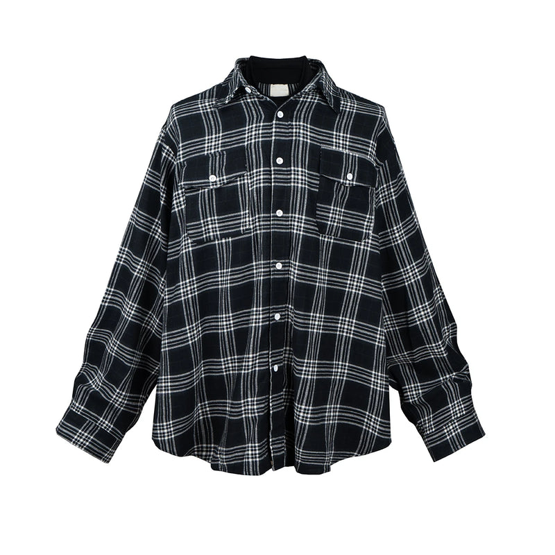 Plaid Fall Shirt for Men Casual