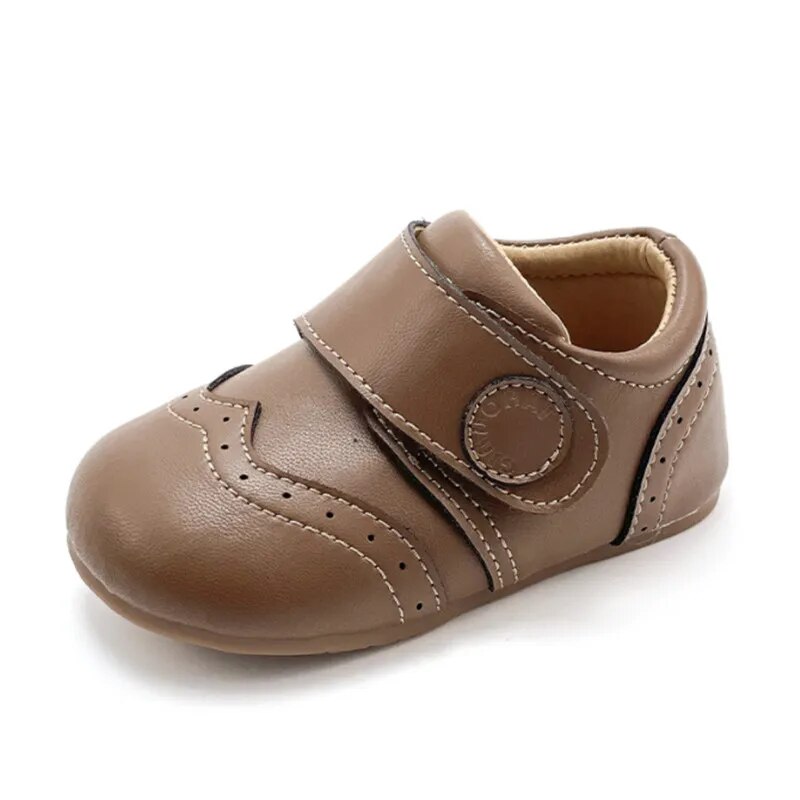 Autumn Baby Shoes For Girls Leather Princess Shoes Soft Sole Outdoor Tennis Fashion Toddler Barefoot Shoes