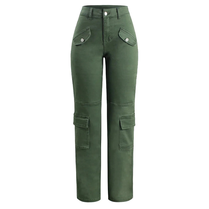 Cargo Pants For Women Straight Stretchy Pant Jeans Trousers