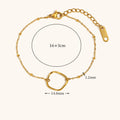 Bead Chain Stainless Steel Women Bracelet Simple Jewelry