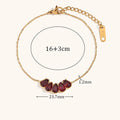 Dripping Zircon Flower Chain Bracelet Stainless Steel Women's Bracelet Waterproof Jewelry Gift