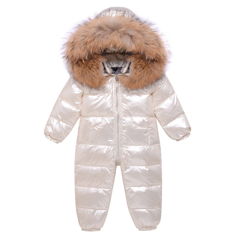 Winter Warm Kids Down Coat Thicken Waterproof Snowsuit Infant Jumpsuit Parka Baby Girl Boys Romper