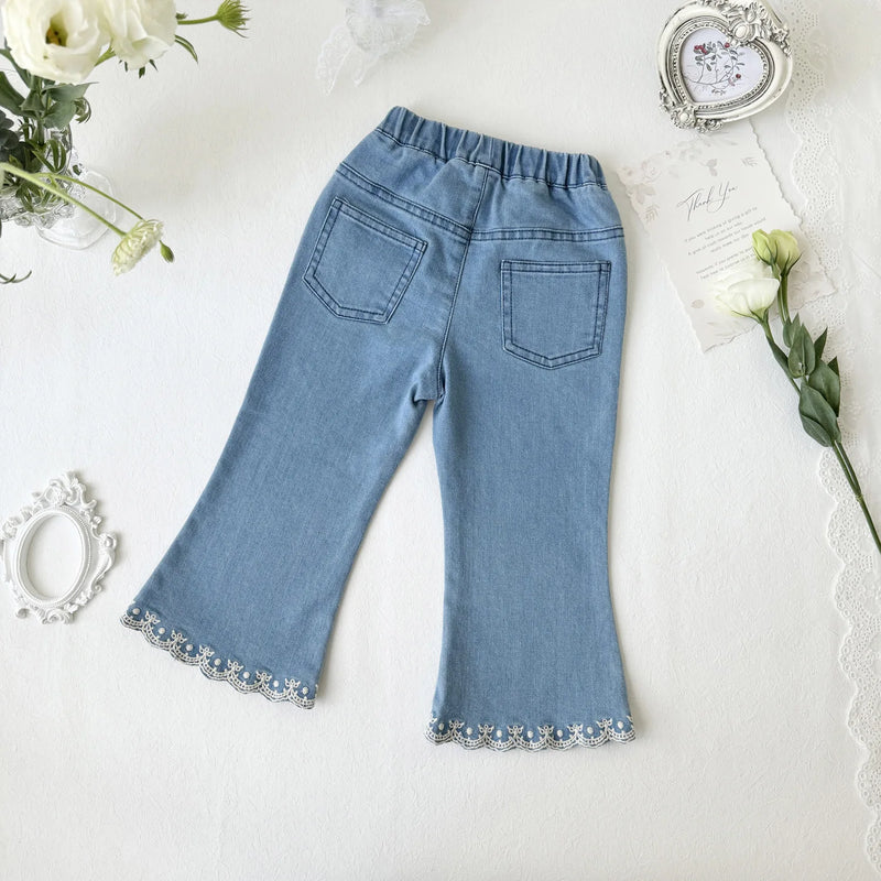 Girls Denim Pants Kids Jeans Children Clothes