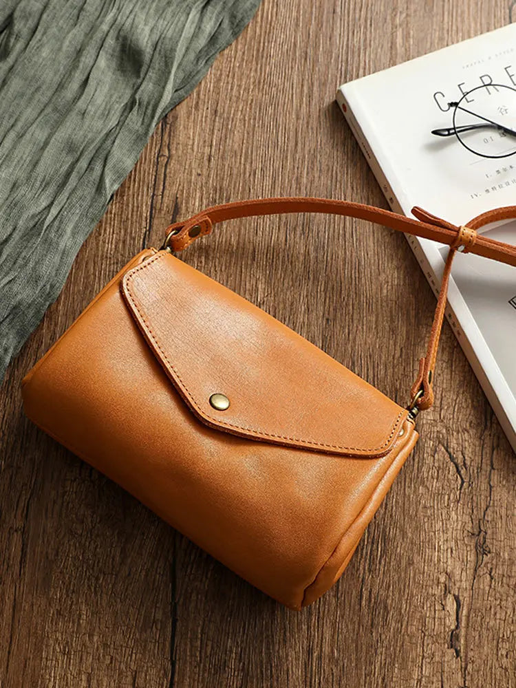 Luxury Pretty Girls Leather Shoulder Bag Leather Bags For Woman Small Female Sling Bag Crossbody Bag