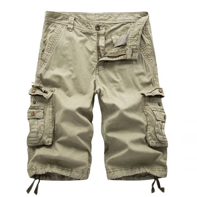 Cargo Shorts Men Summer Tactical Casual Solid Shorts