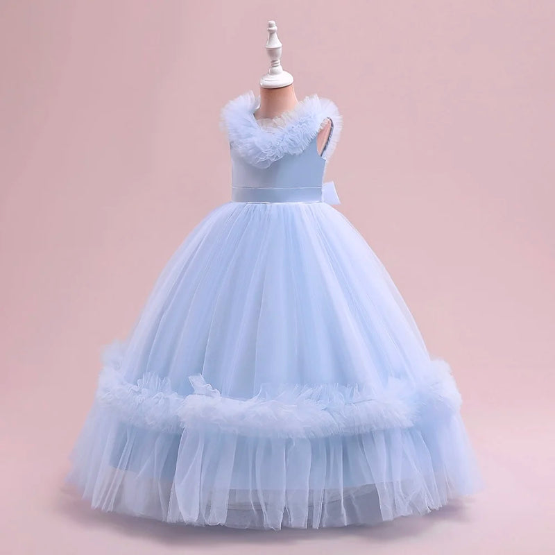 Baby Girl Princess Layered Dress Teens Child Wedding Pageant Birthday Baby Clothes