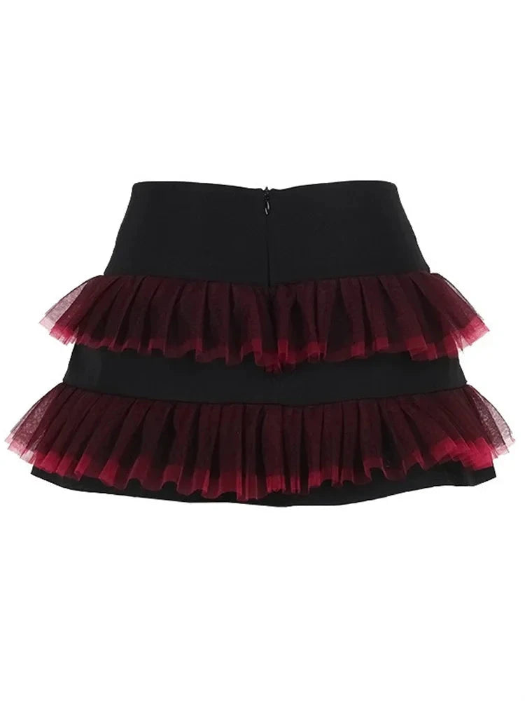 Mini Skirt High Waist Gothic Grunge pleated skirt Kpop Skater