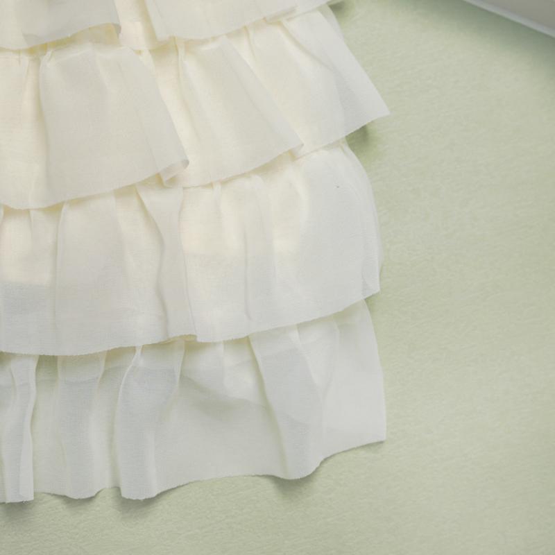 Elegant White Dress for Kids Girl Toddlers Beading Tutu Dresses Teenage Girls Chic and Princess Grad Night Ball Gowns