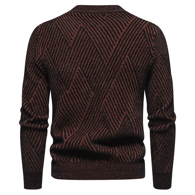 Sweaters for Men Autumn Winter Thick Warm Pullover Tops Knitted Sweater