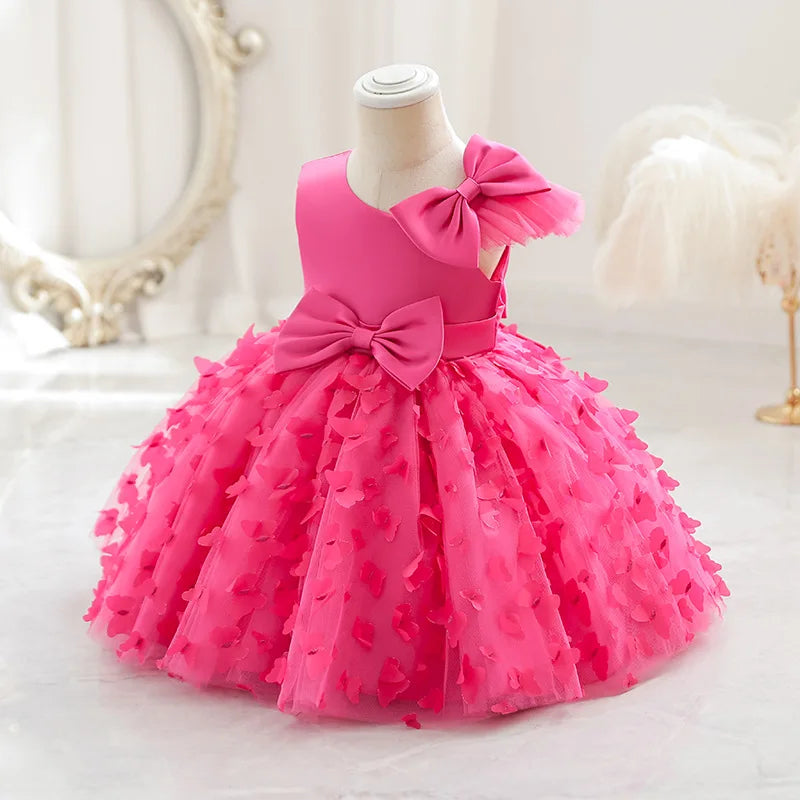 Newborns baby girls princesses Christmas dresses girl baptismal childrens clothing one-year birthday wedding bridesmaid dresses