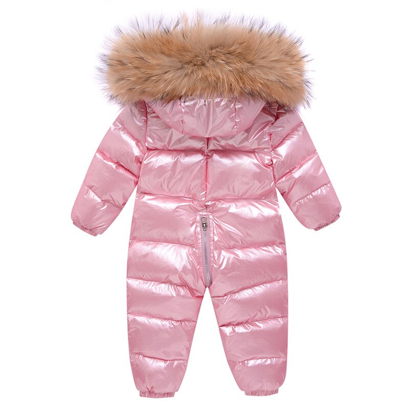 Winter Warm Kids Down Coat Thicken Waterproof Snowsuit Infant Jumpsuit Parka Baby Girl Boys Romper