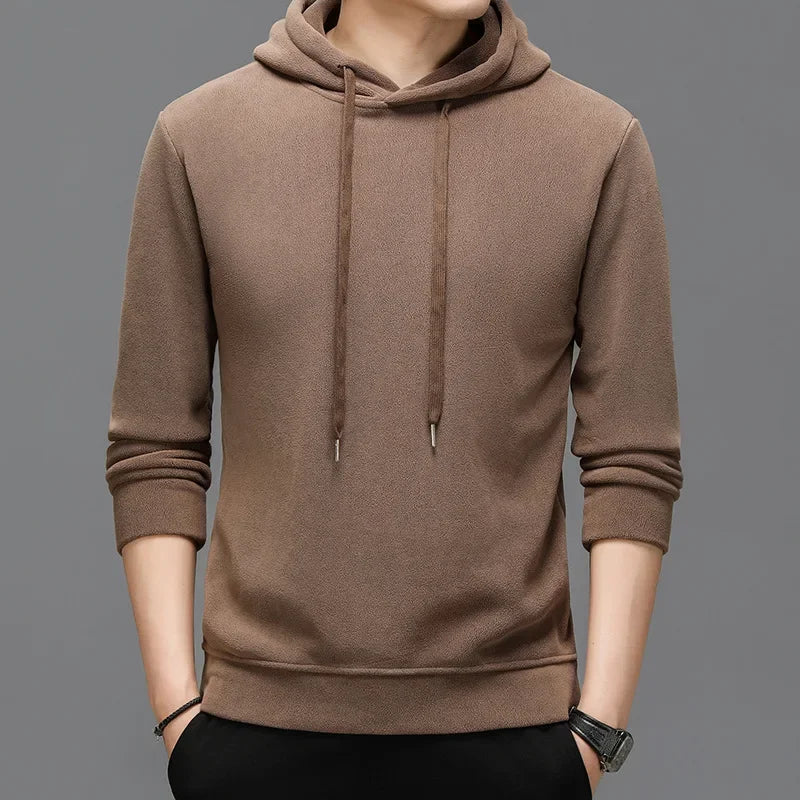 Men Hooded Sweatshirt Spring Autumn Simple Sports Casual Jacket For Men