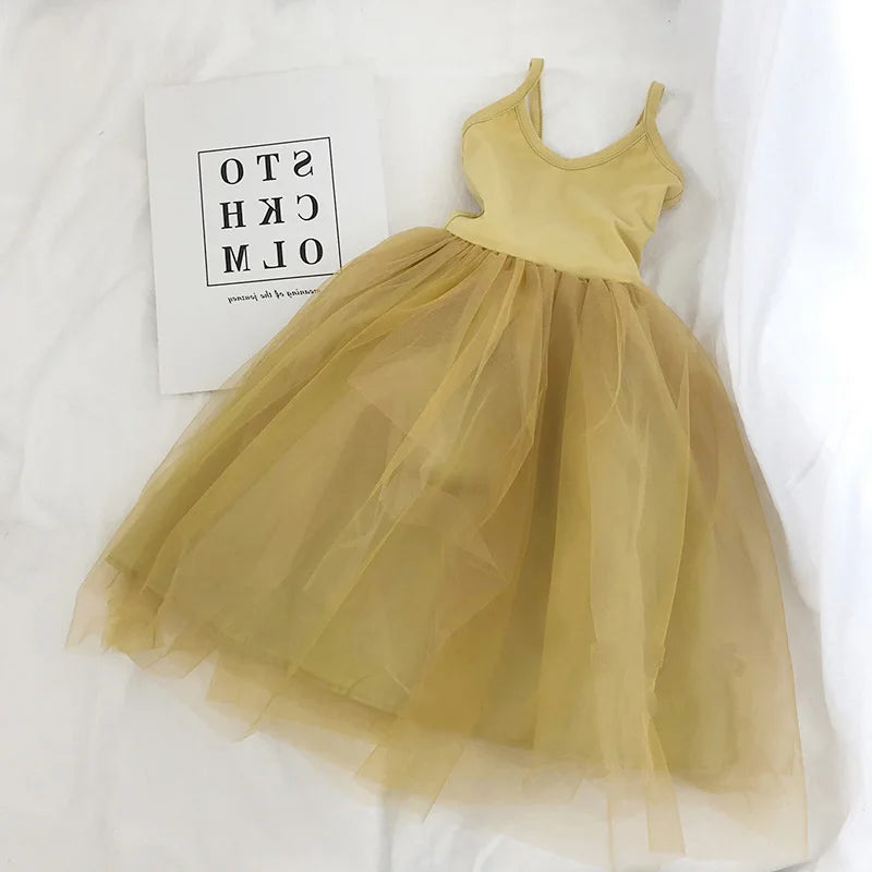 Kids Dresses for Girls Summer Lush Puffy Elegant Princess Party Dress Child Clothing